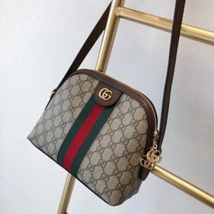 New Gucci Ophidia Brown Shoulder Bag
